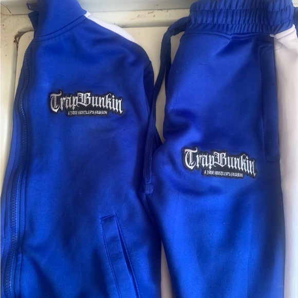 Custom Tracksuit “ Trap Bunkin “ Size M(8-10) Boys - Picture 2 of 3